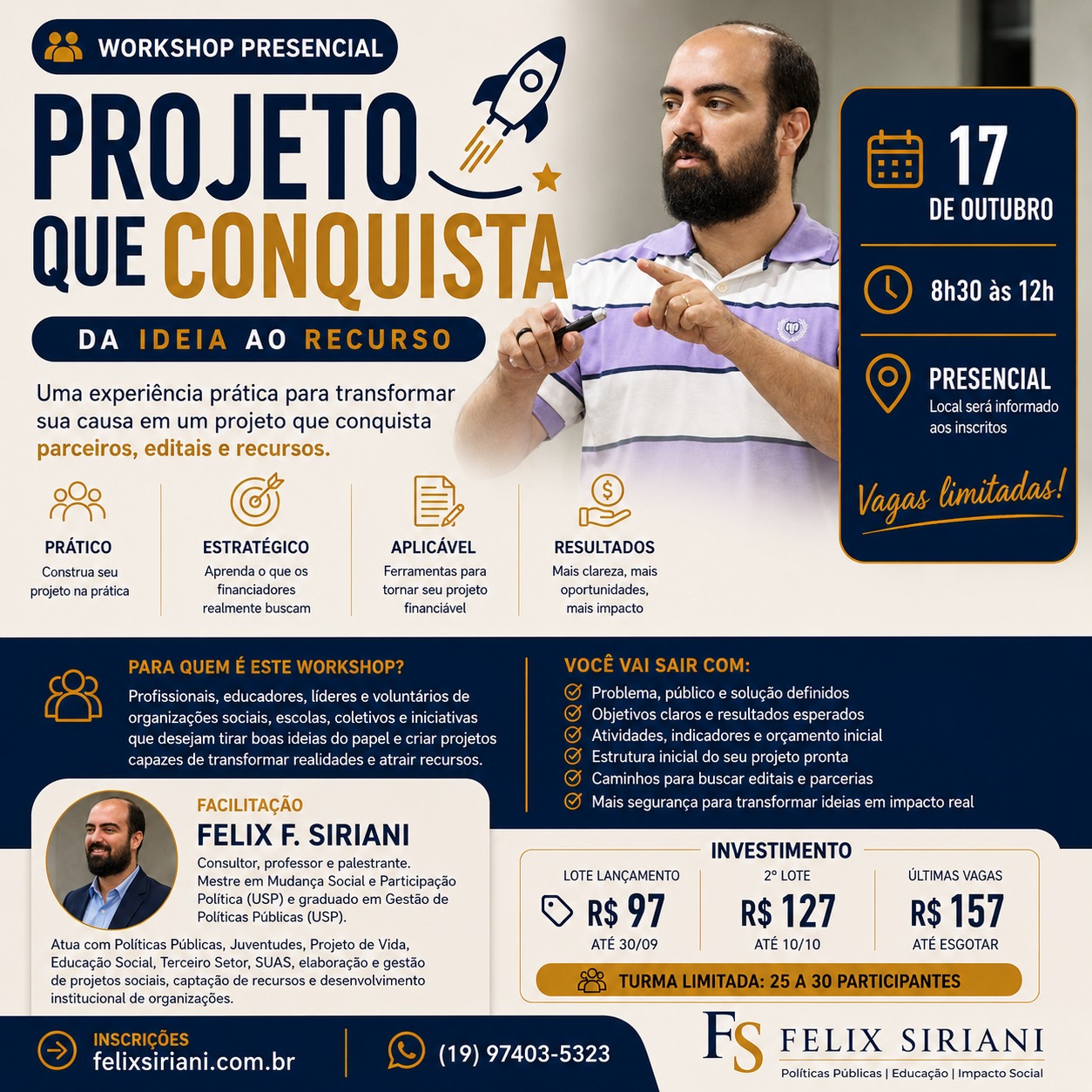 WORKSHOP – PROJETO QUE CONQUISTA